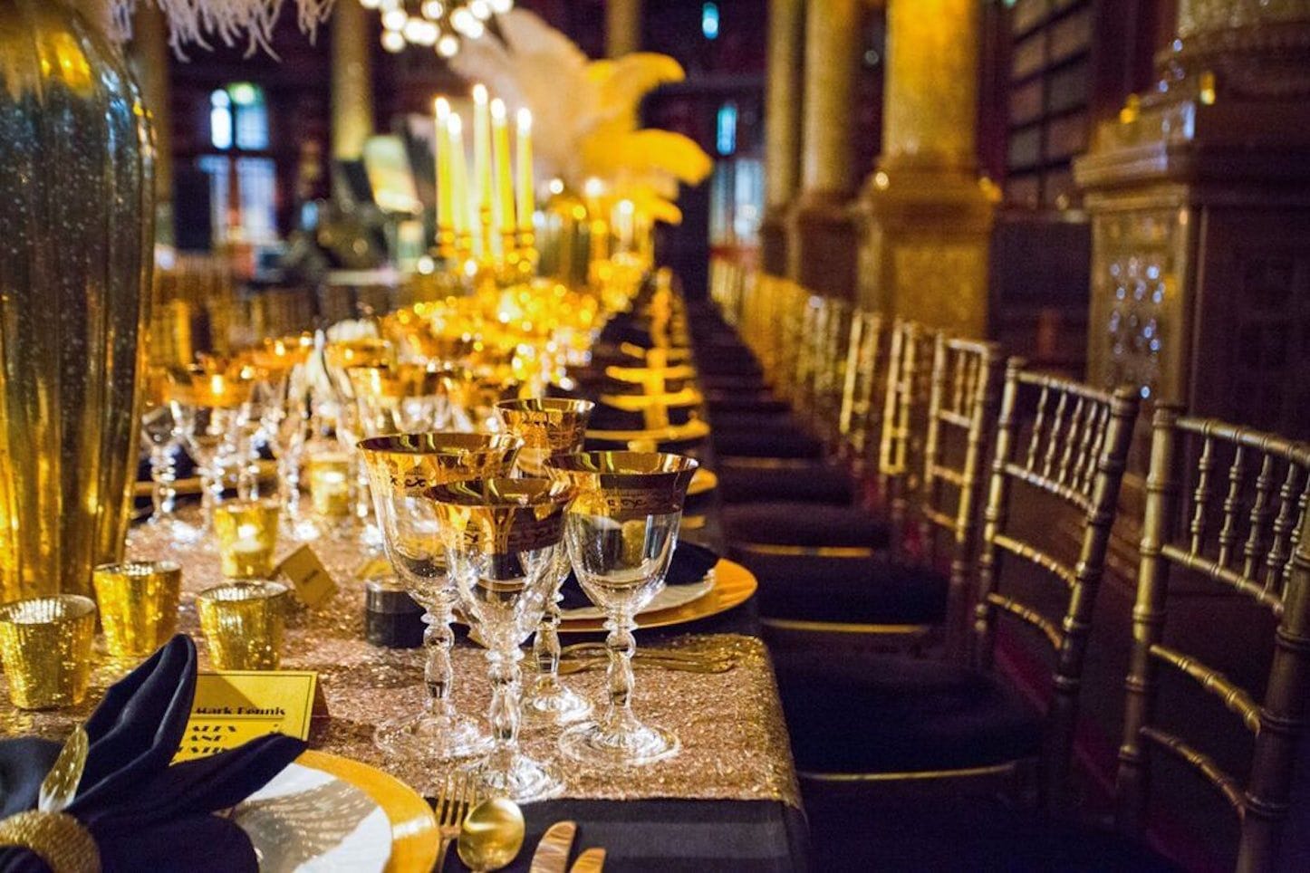 The Royal Horseguards Gladstone Library Event Room Black Tie Christmas London