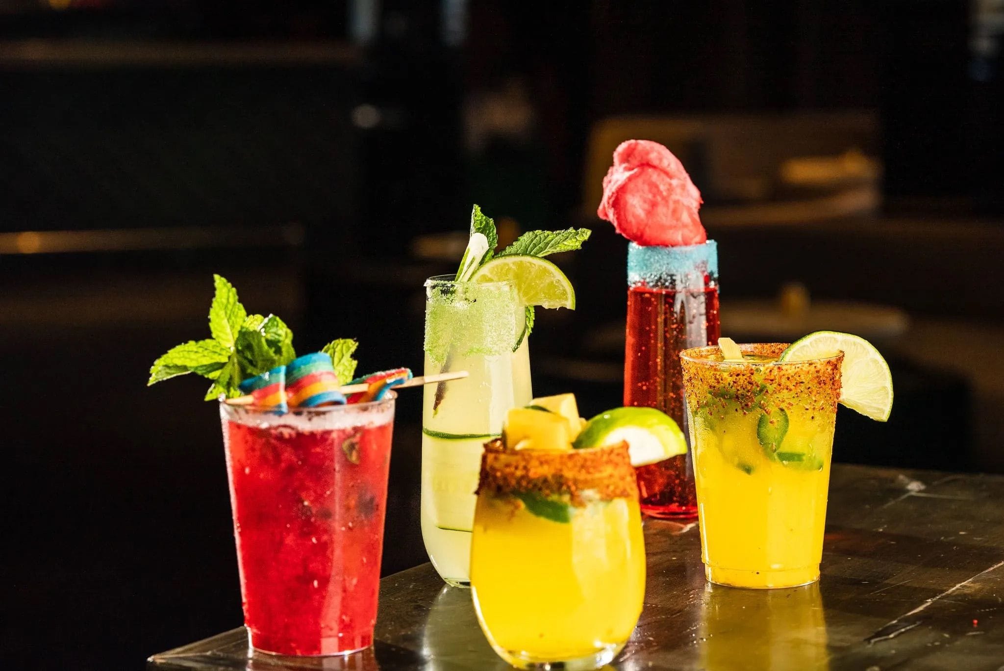 A sunny outdoor bar in Midtown with Empire State views: 230 5th Rooftop Bar image 3