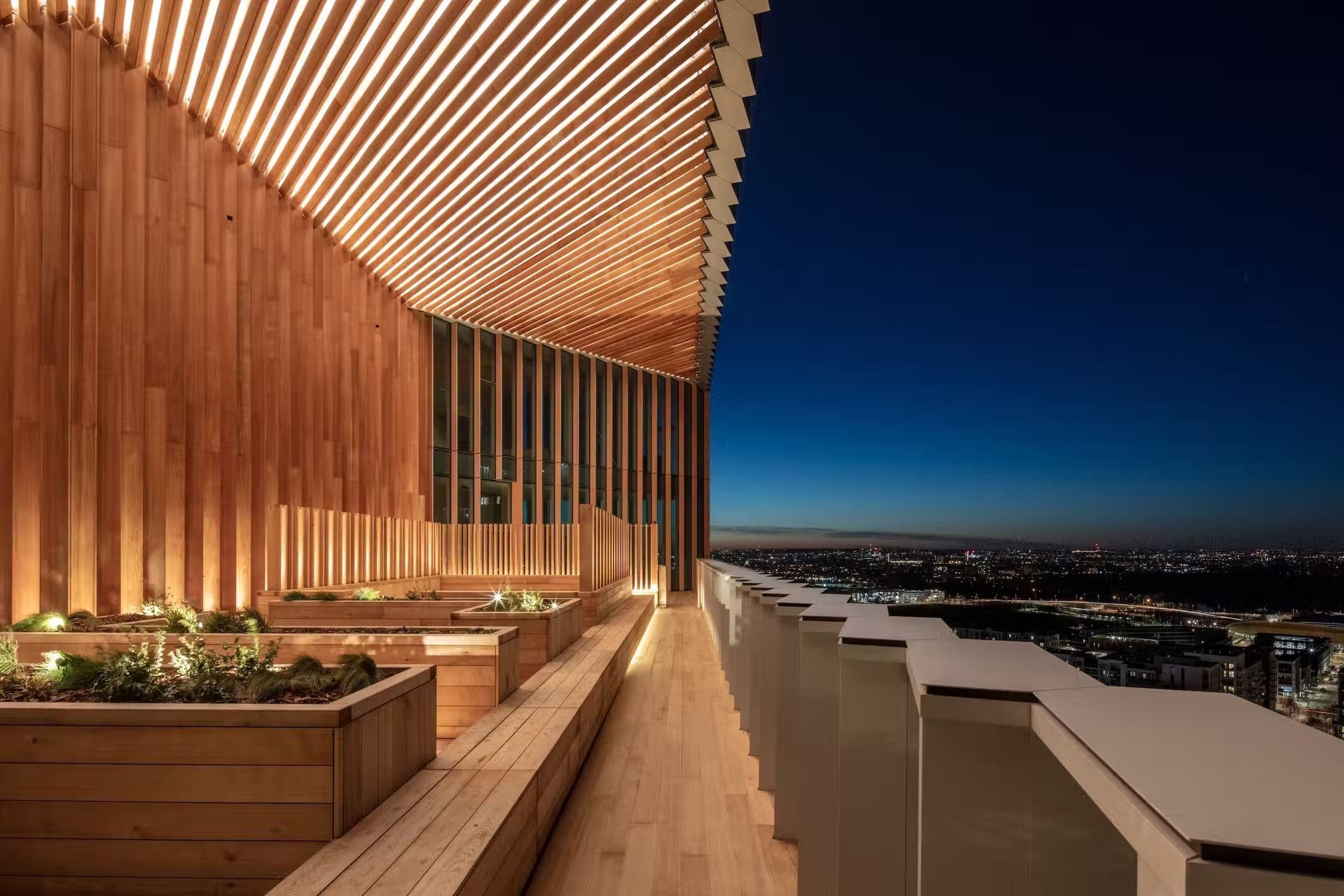 25th floor Sky Terrace, The Stratford Hotel east london party venue