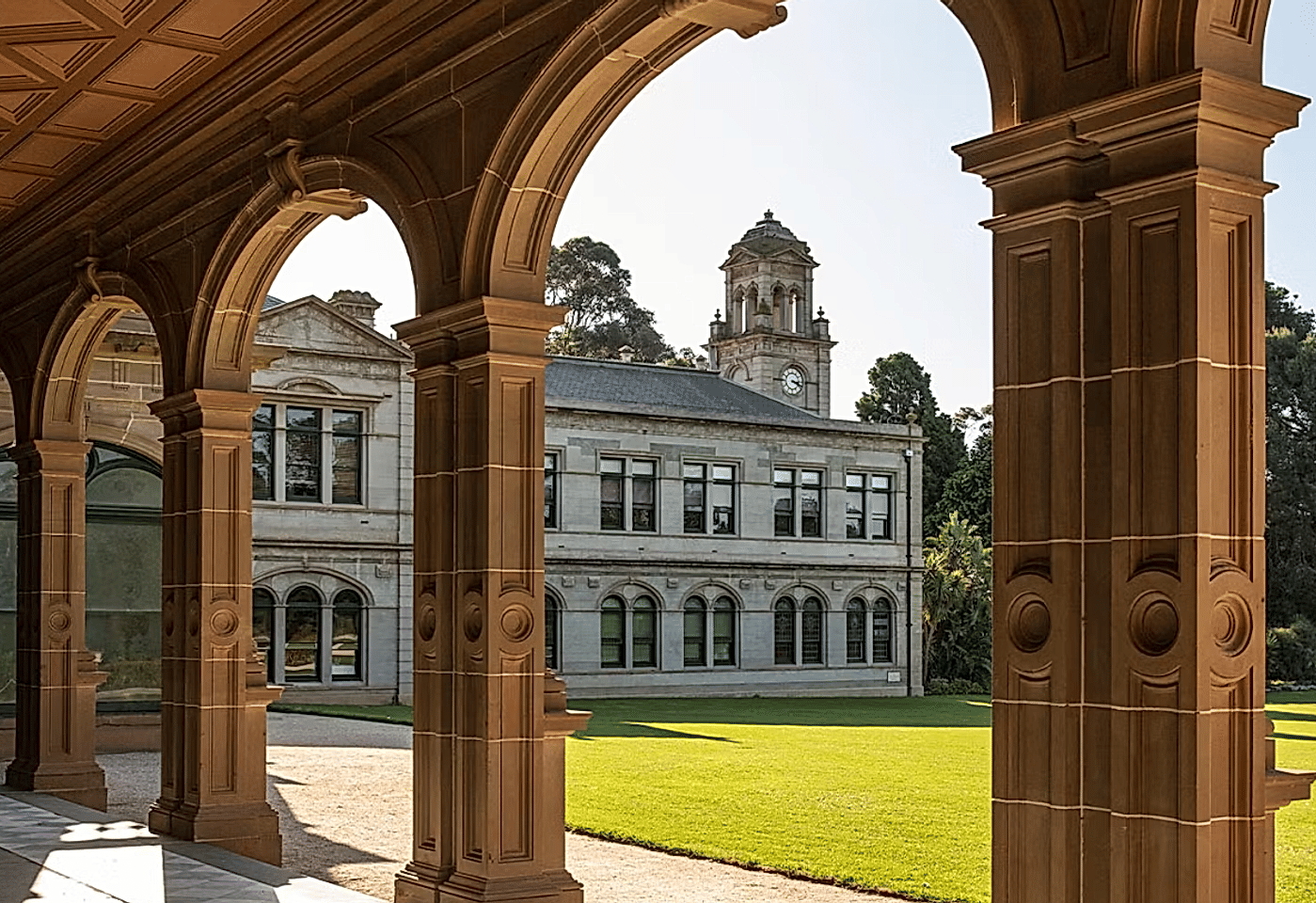 Lower Level Historic Mansion Outdoor Area, Lancemore Mansion Hotel & Spa Werribee Park image 3