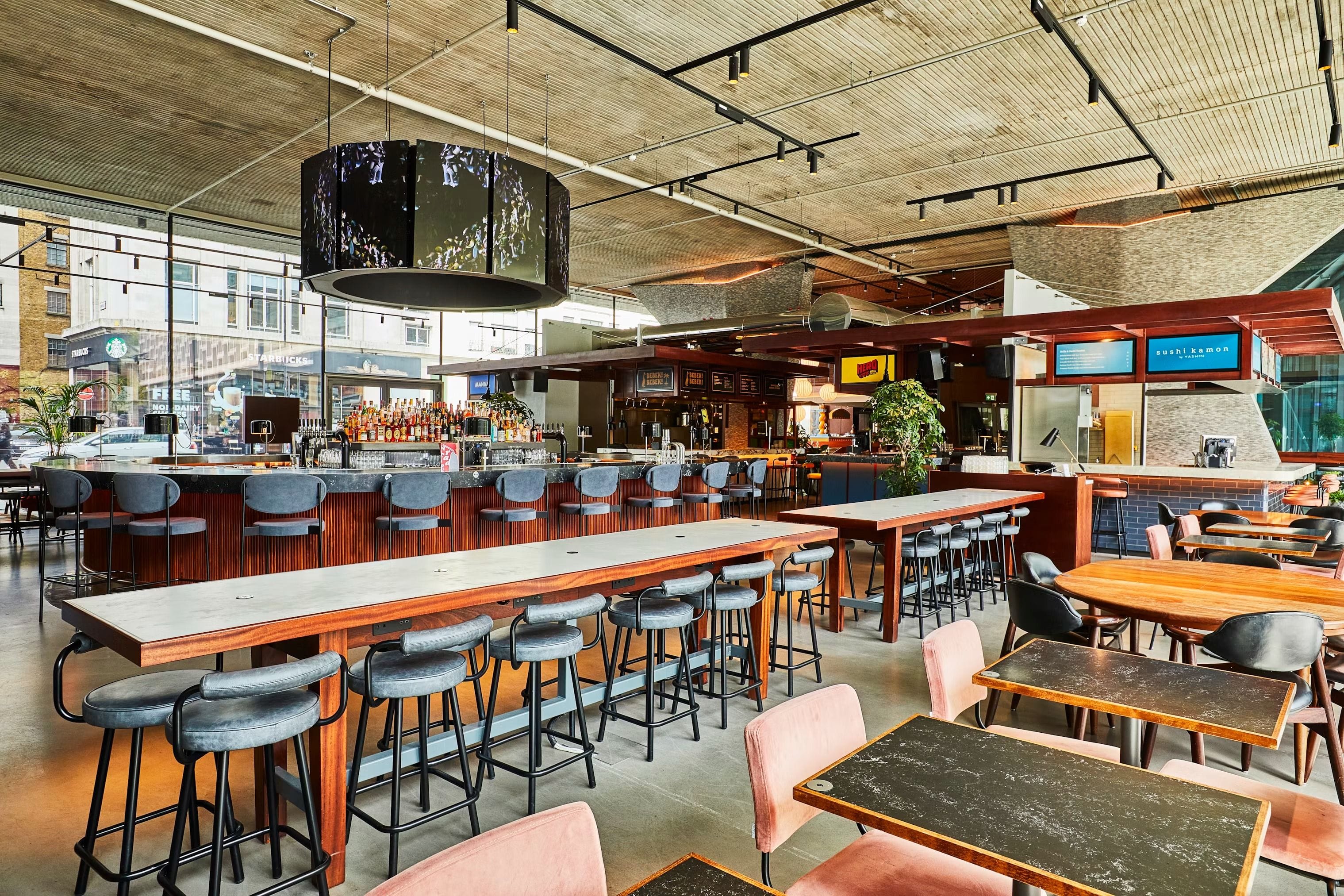 Arcade food hall london restaurant hire