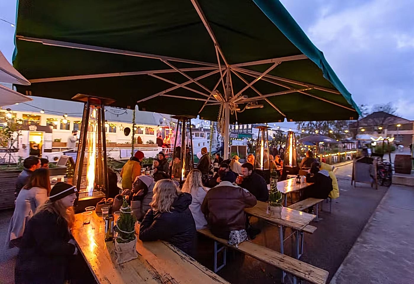 Barge east East London roofotp bar 1