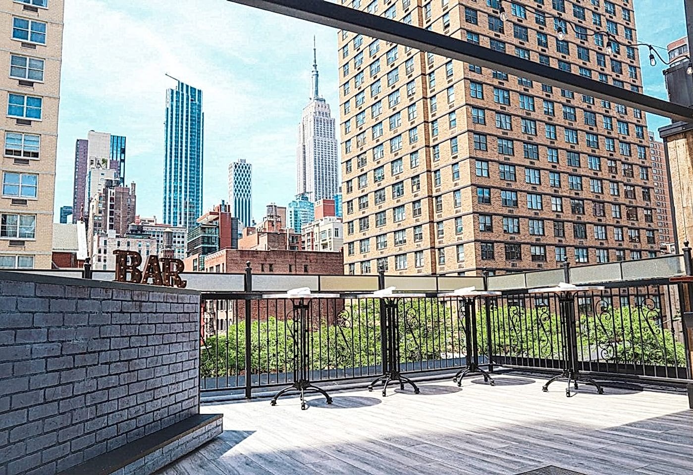 Bella Union rooftop bar Manhattan outdoor party