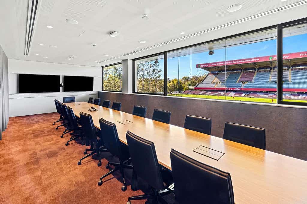 Ballymore Stadium | View of Pitch-side Boardroom | Venue Hire Brisbane | 1