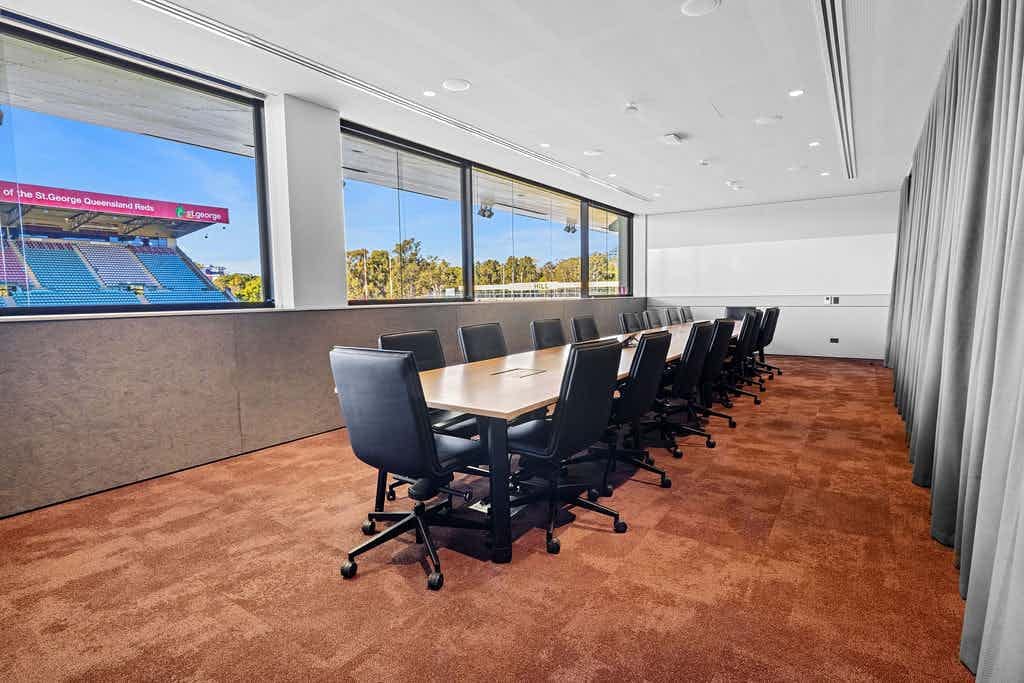 Ballymore Stadium | Alternate View of Pitch-side Boardroom | Venue Hire Brisbane | 3