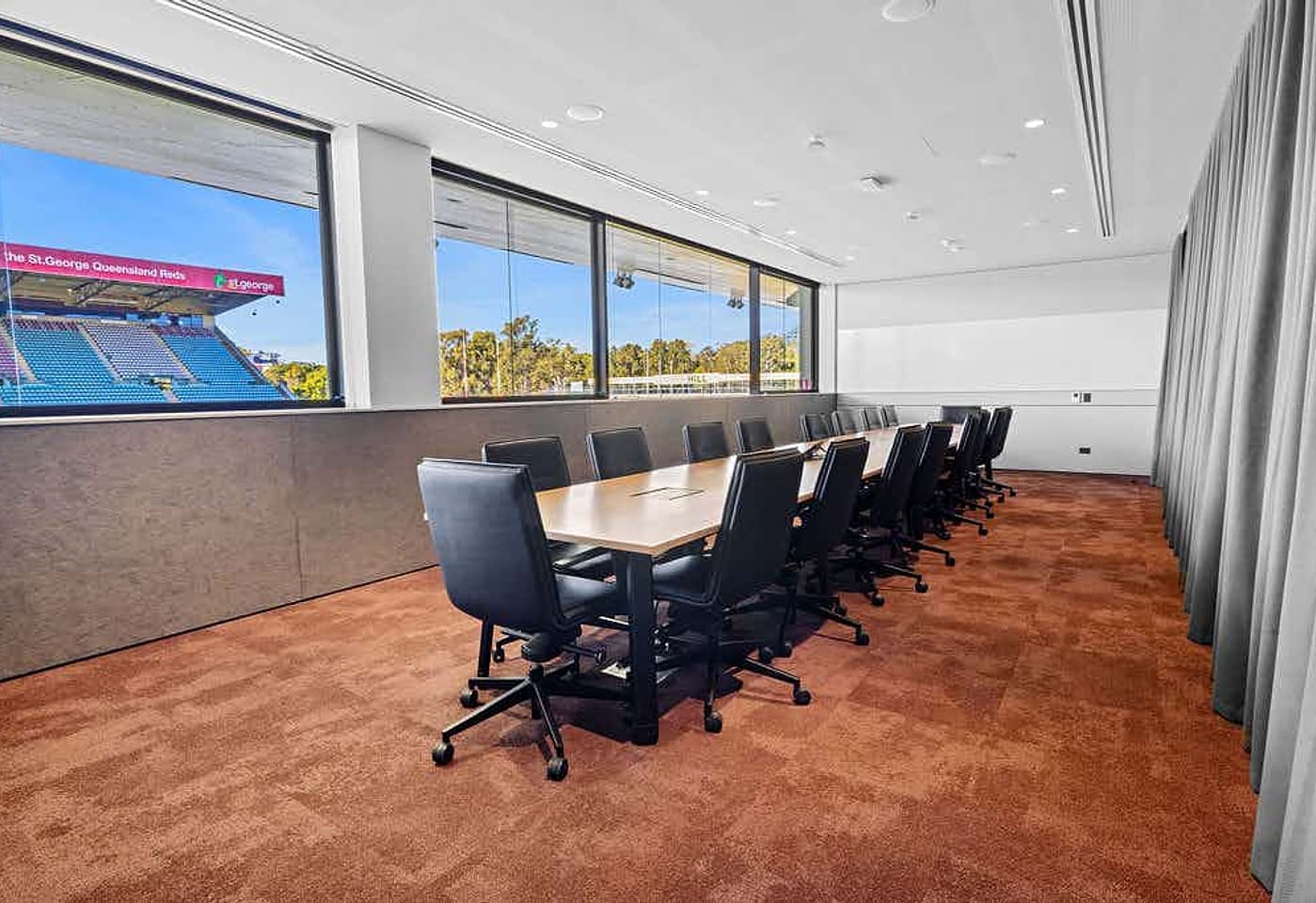 Ballymore Stadium | Alternate View of Pitch-side Boardroom | Venue Hire Brisbane | 3