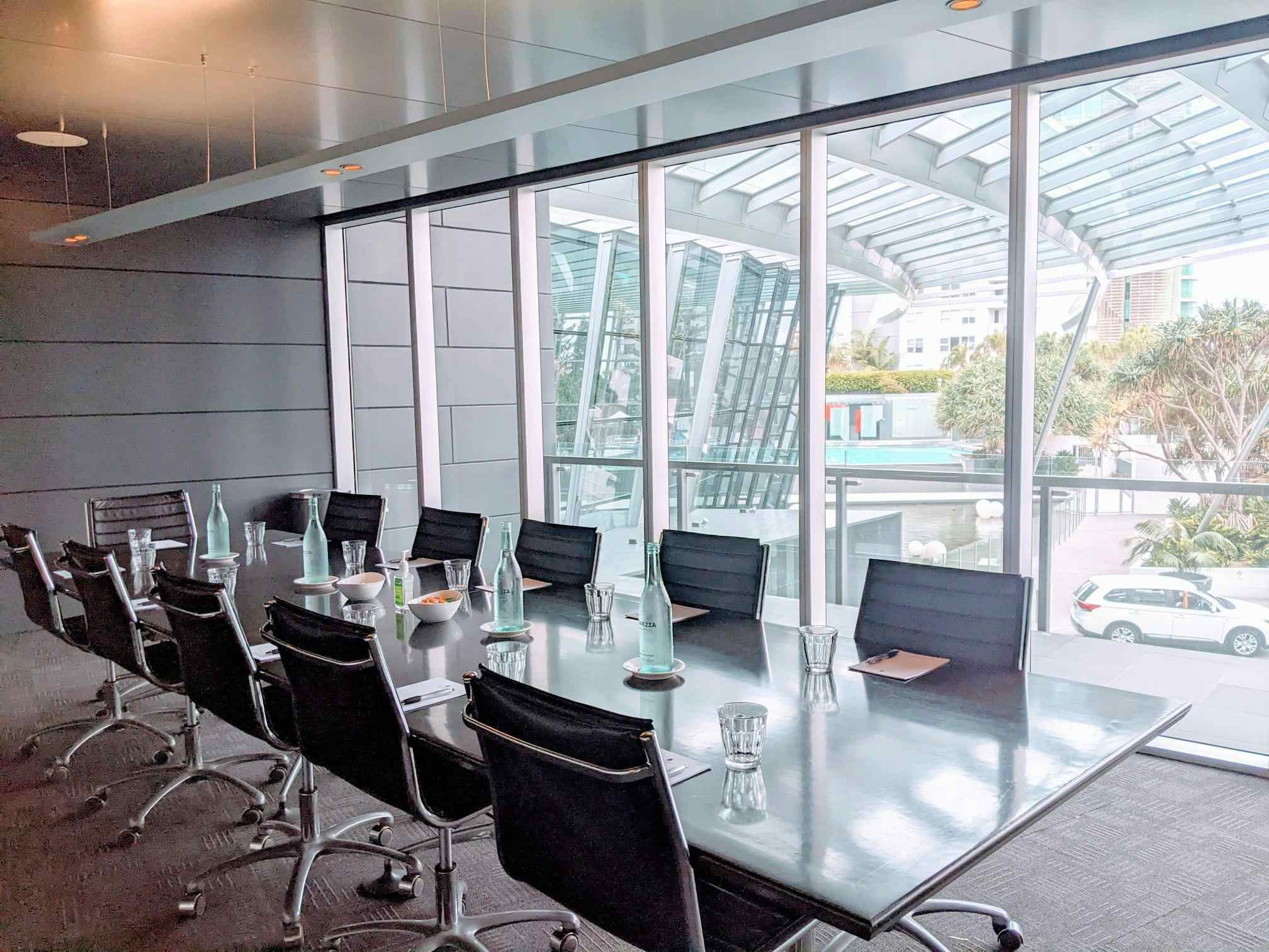 SkyPoint Observation Deck | Alternate View of Boardroom Table | Venue Hire Gold Coast | 2