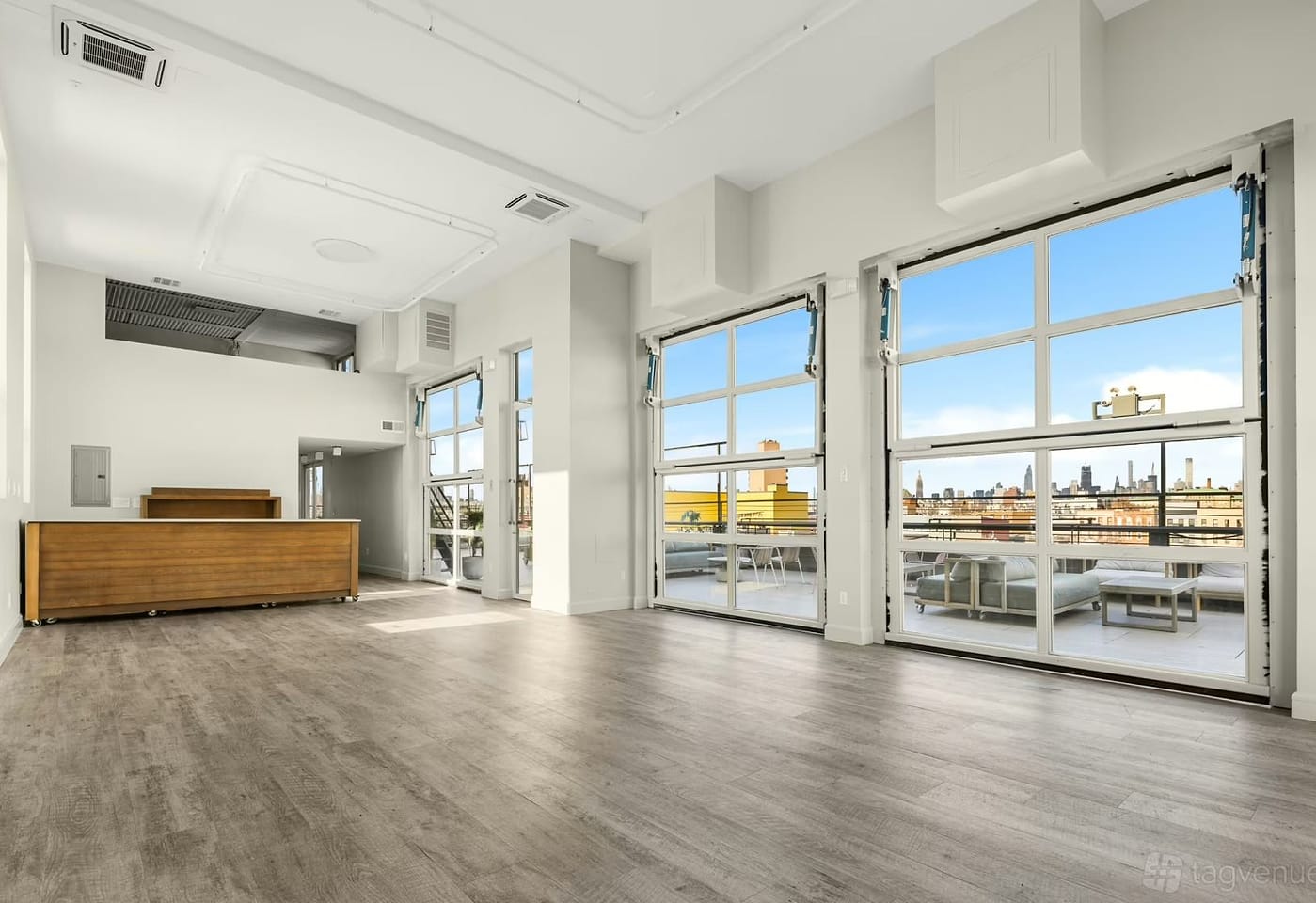 Creative space with skyline views: Bogart House Main Floor1