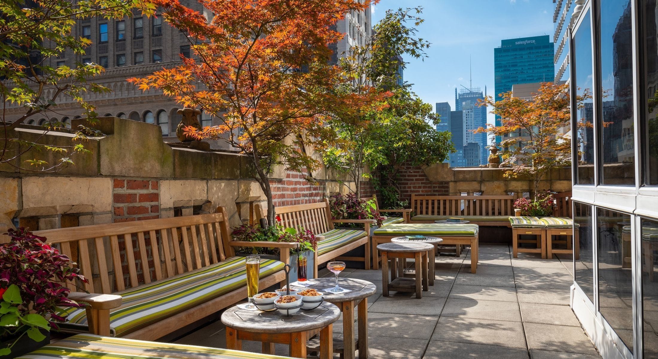 Bookmarks Library Hotel Rooftop Bar Rent Midtown NYC