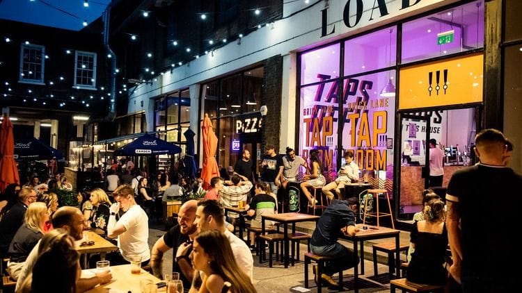 Brick Lane Tap Room Shoreditch beer garden 1