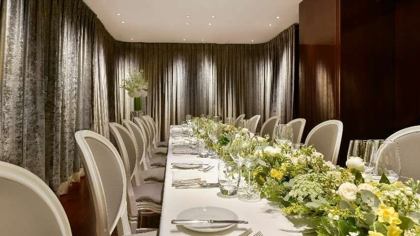 Bulgari Hotel, private room in London