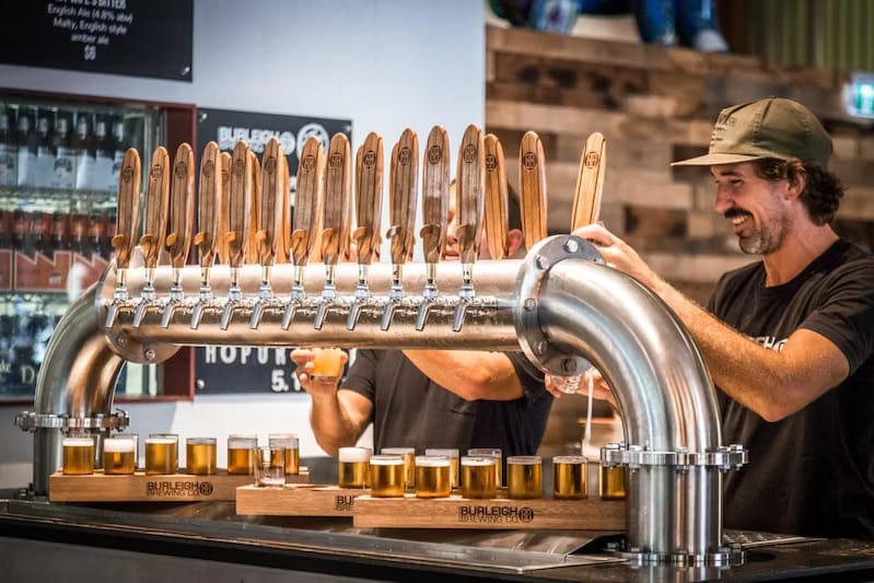 Burleigh Brewing Co | View of Beer Taster Board | Venue Hire Gold Coast | 3