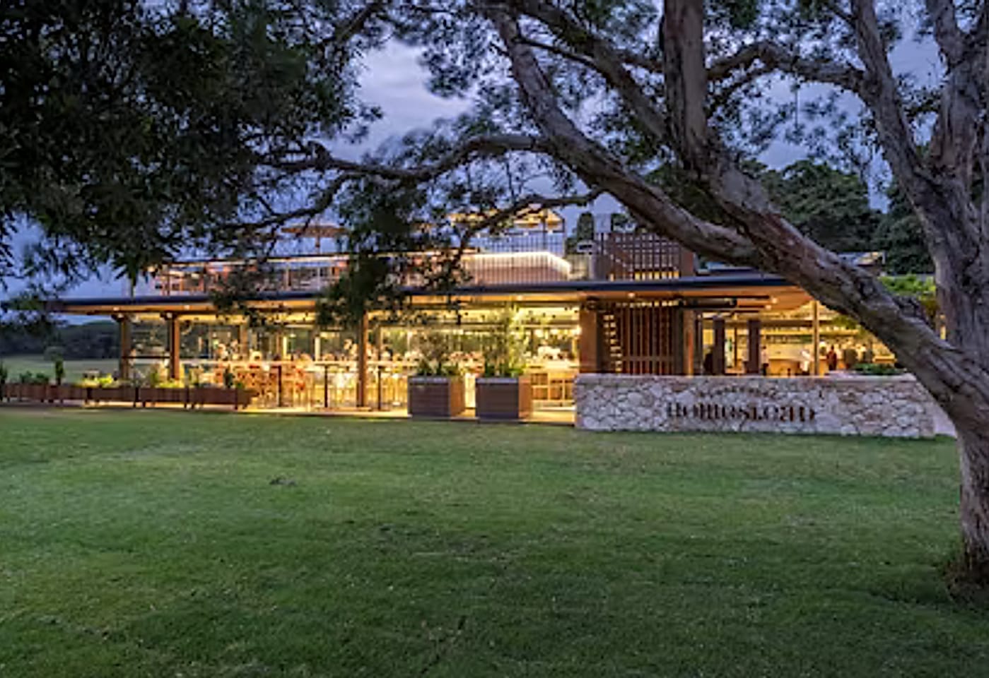 The Paddock with lawn and Treehouse rooftop bar, Centennial Homestead1