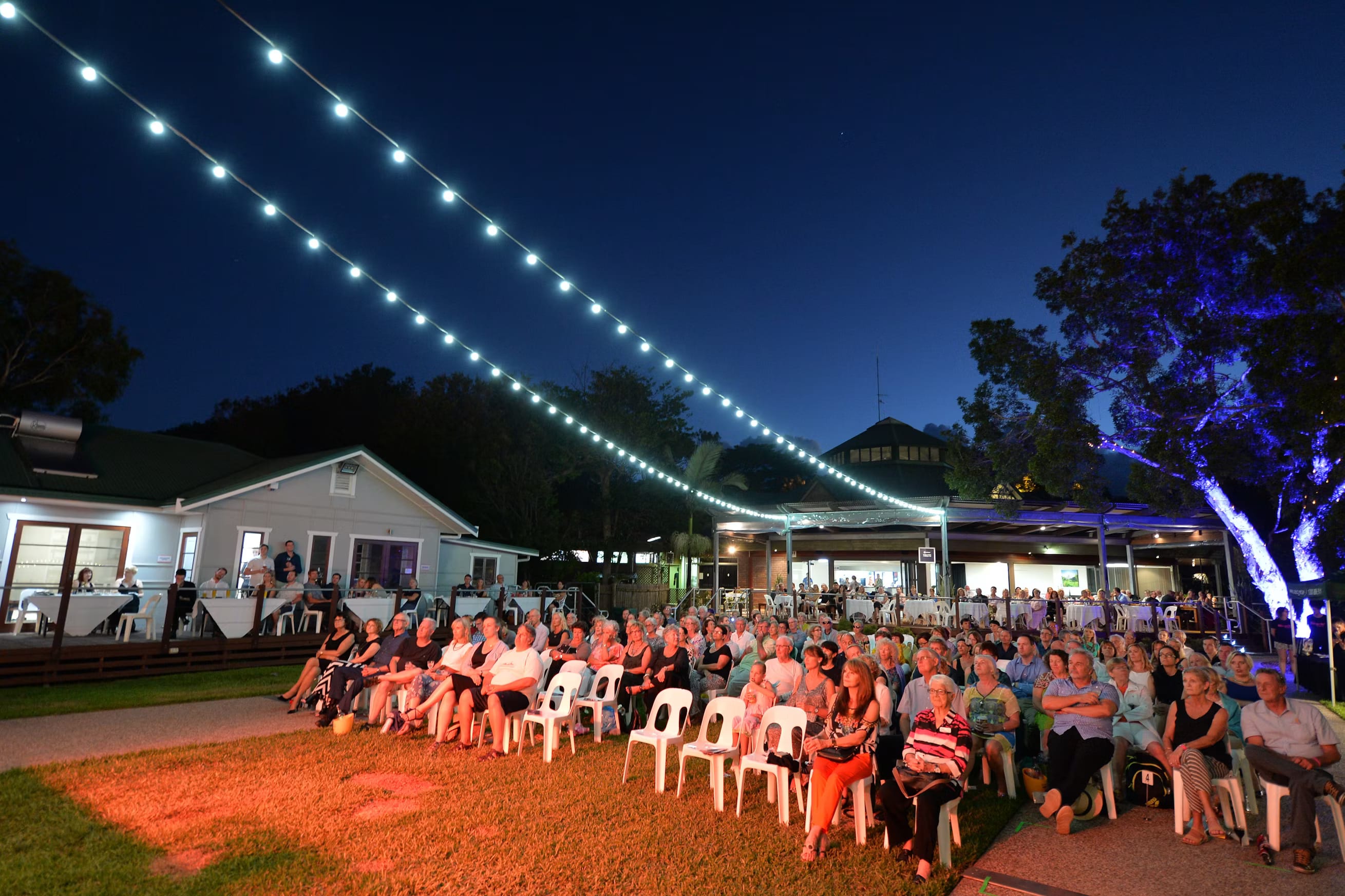 Currumbin Wildlife Sanctuary | View of Grassy Area Outside in Theatre Style | Venue Hire Gold Coast | 3