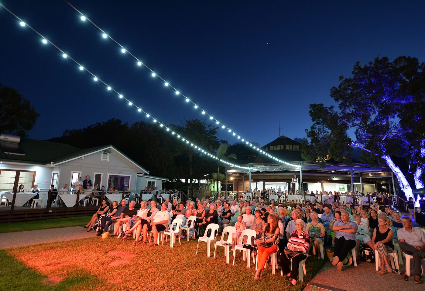 Currumbin Wildlife Sanctuary | View of Grassy Area Outside in Theatre Style | Venue Hire Gold Coast | 3