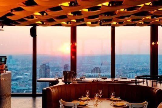 One of the highest private dining rooms with a view in London: Duck & Waffle image 3