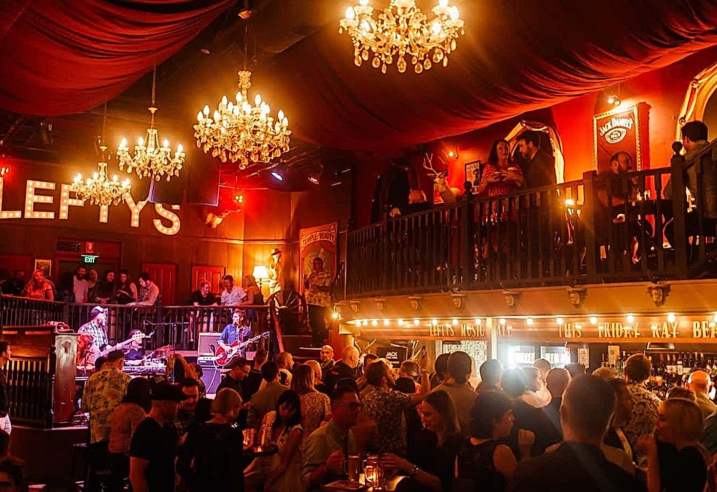 Lefty's Music Hall | View of Bar and Indoor Seating | Venue Hire Brisbane | 1