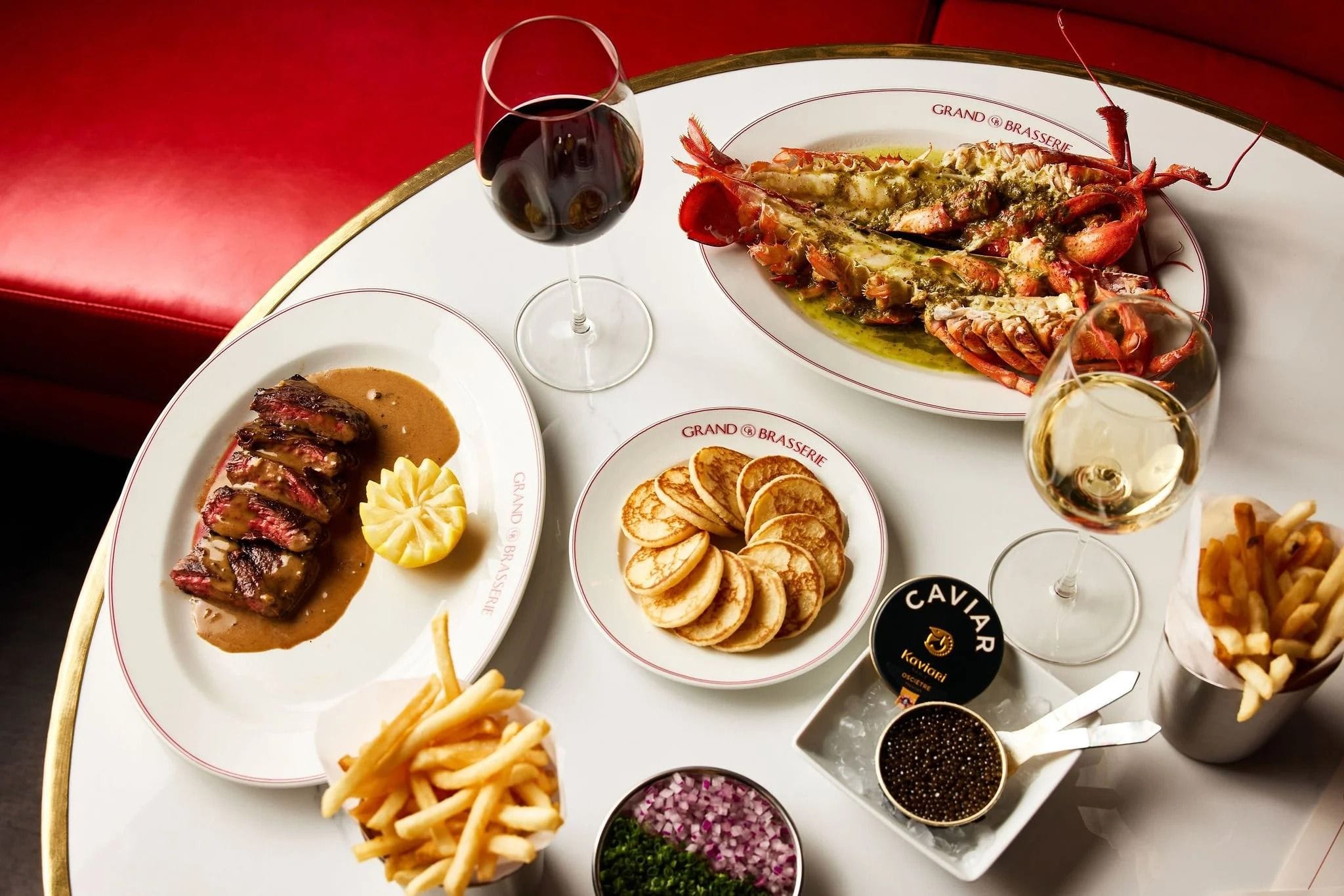 Grand Brasserie Midtown NYC food and drinks 