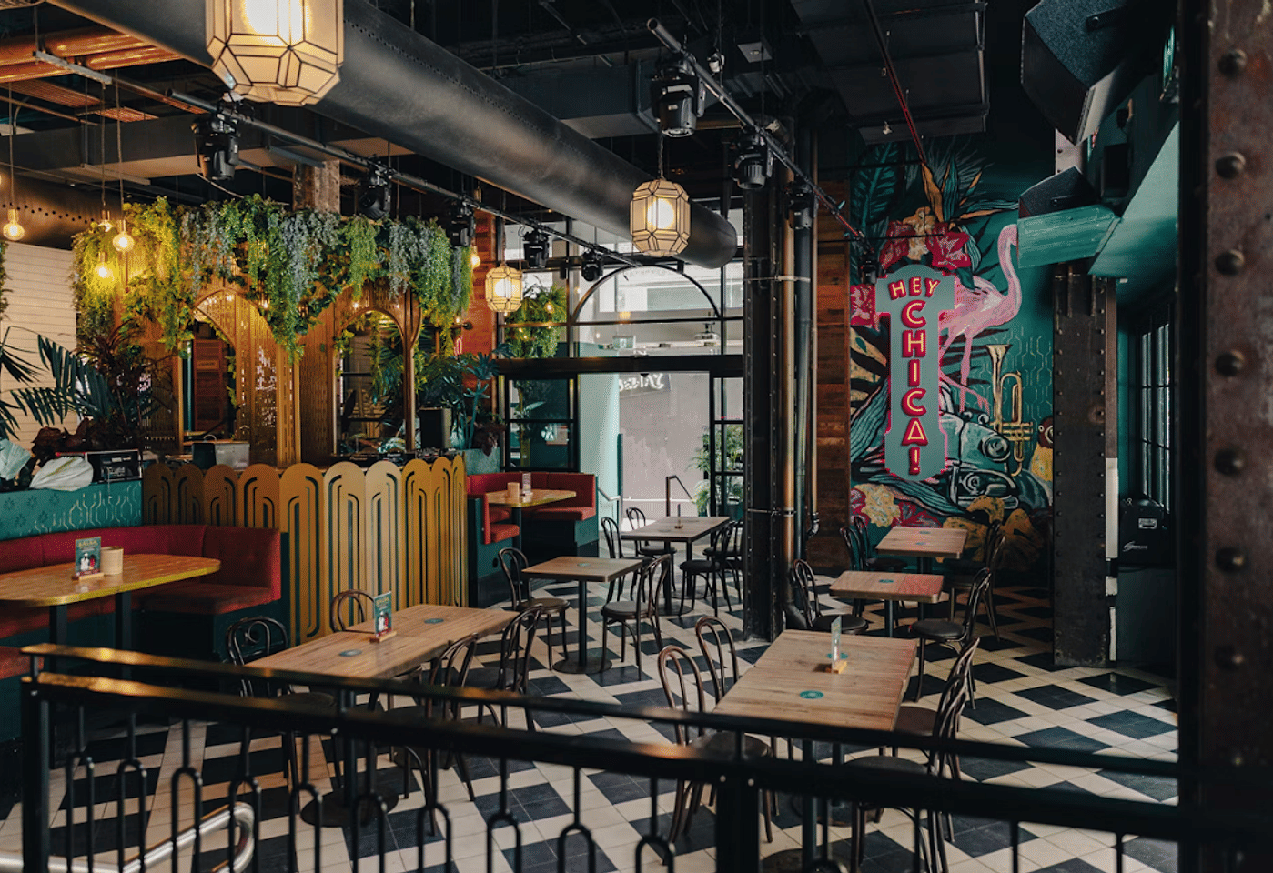 Hey Chica! | View of Indoor Seating | Venue Hire Brisbane | 1