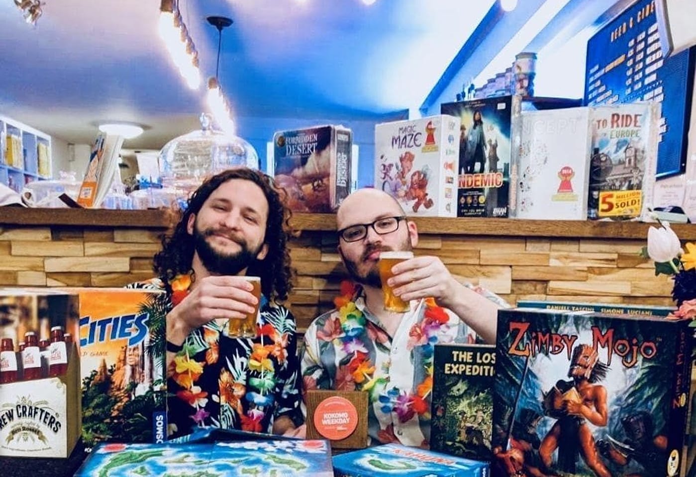 The Digbeth bar with all the board games, Chance and Counters