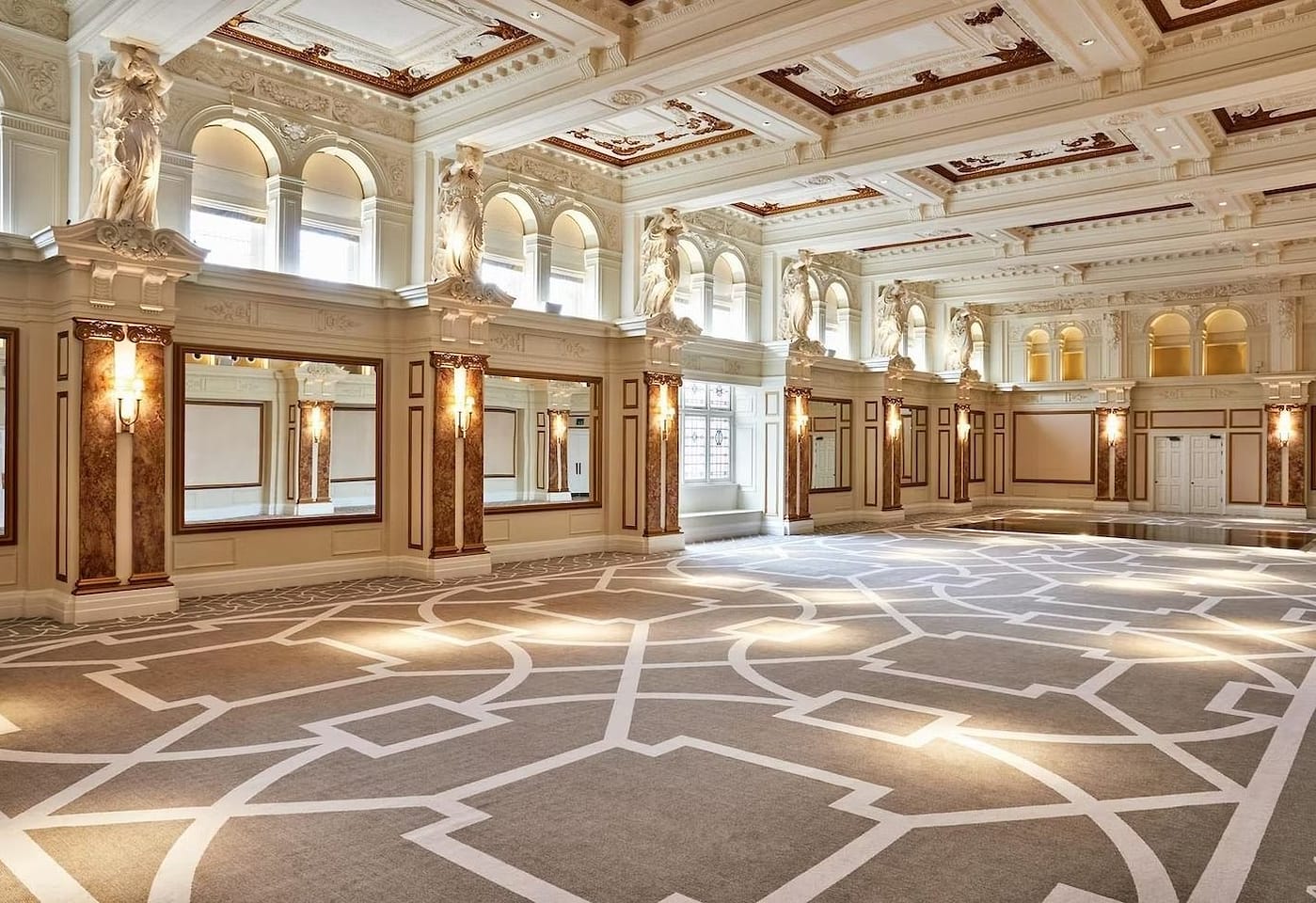 A gold-gilded architectural London ballroom: Ballroom, Kimpton Fitzroy London image 2