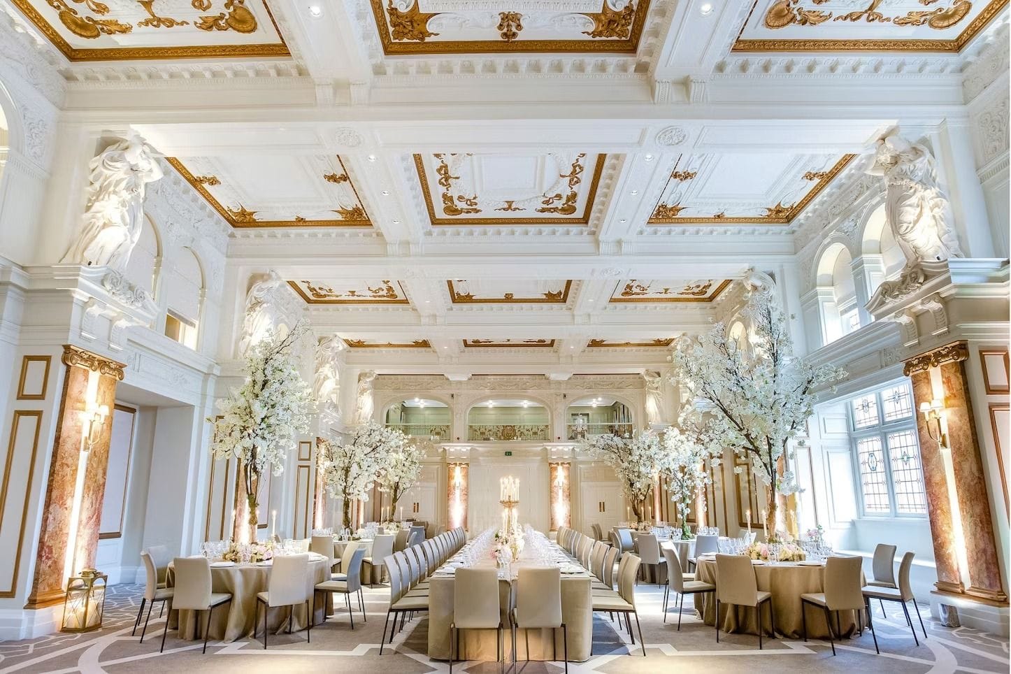 A gold-gilded architectural London ballroom: Ballroom, Kimpton Fitzroy London image 3