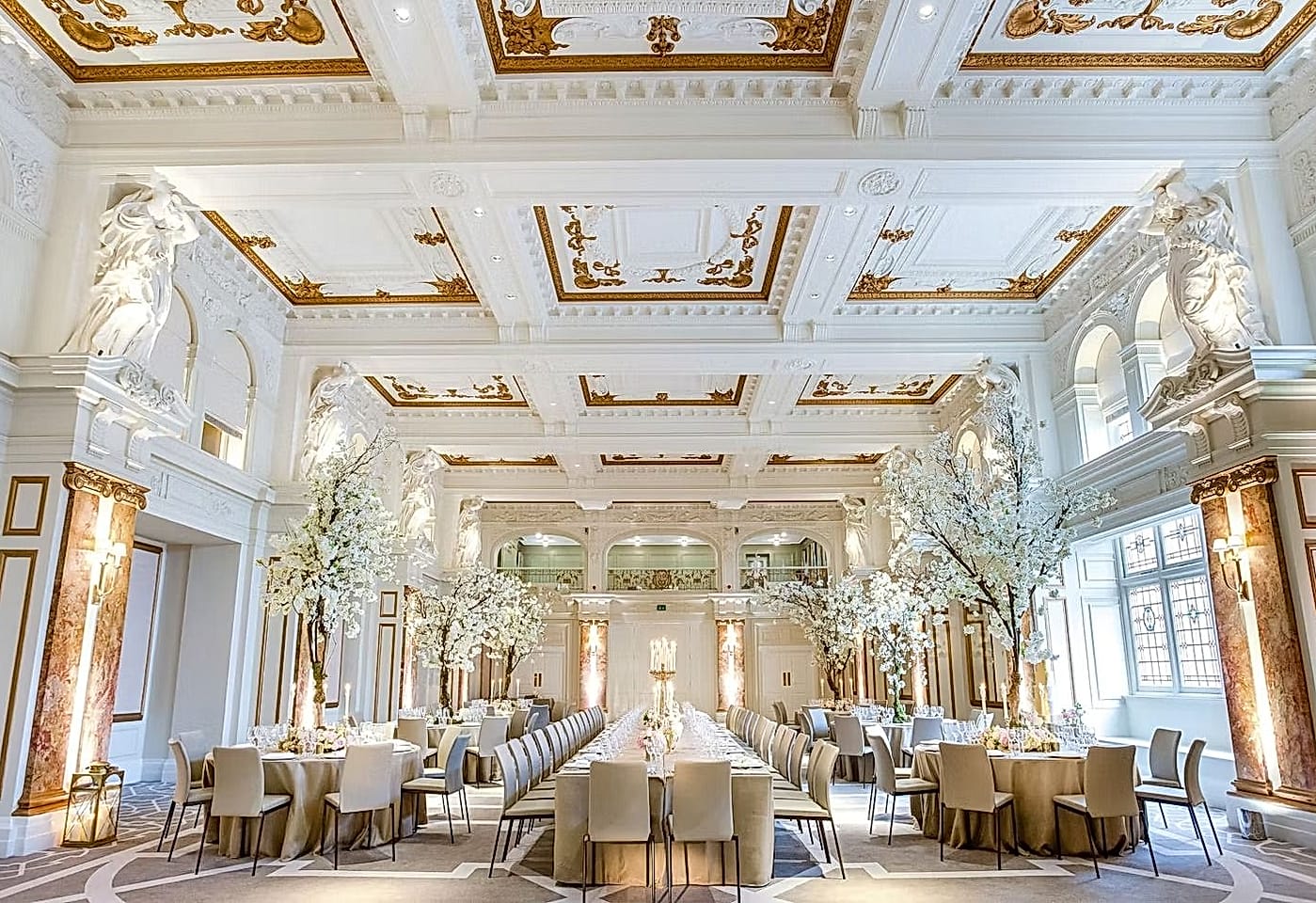A gold-gilded architectural London ballroom: Ballroom, Kimpton Fitzroy London image 3