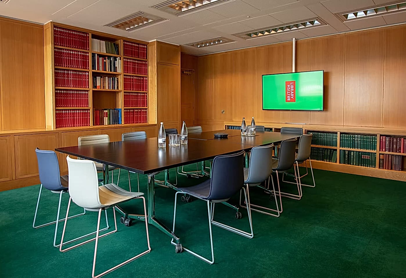 A room for meeting in at the British Library in London, England