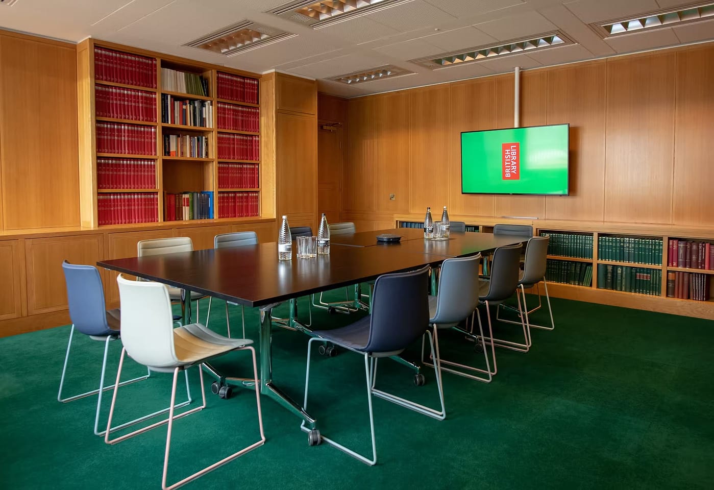 A room for meeting in at the British Library in London, England