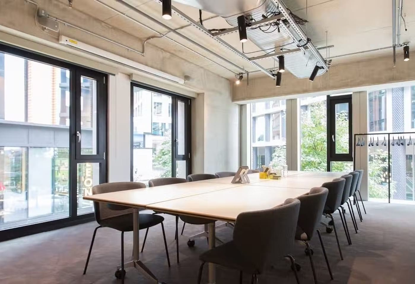A boardroom for meetings in Kings Cross, central London