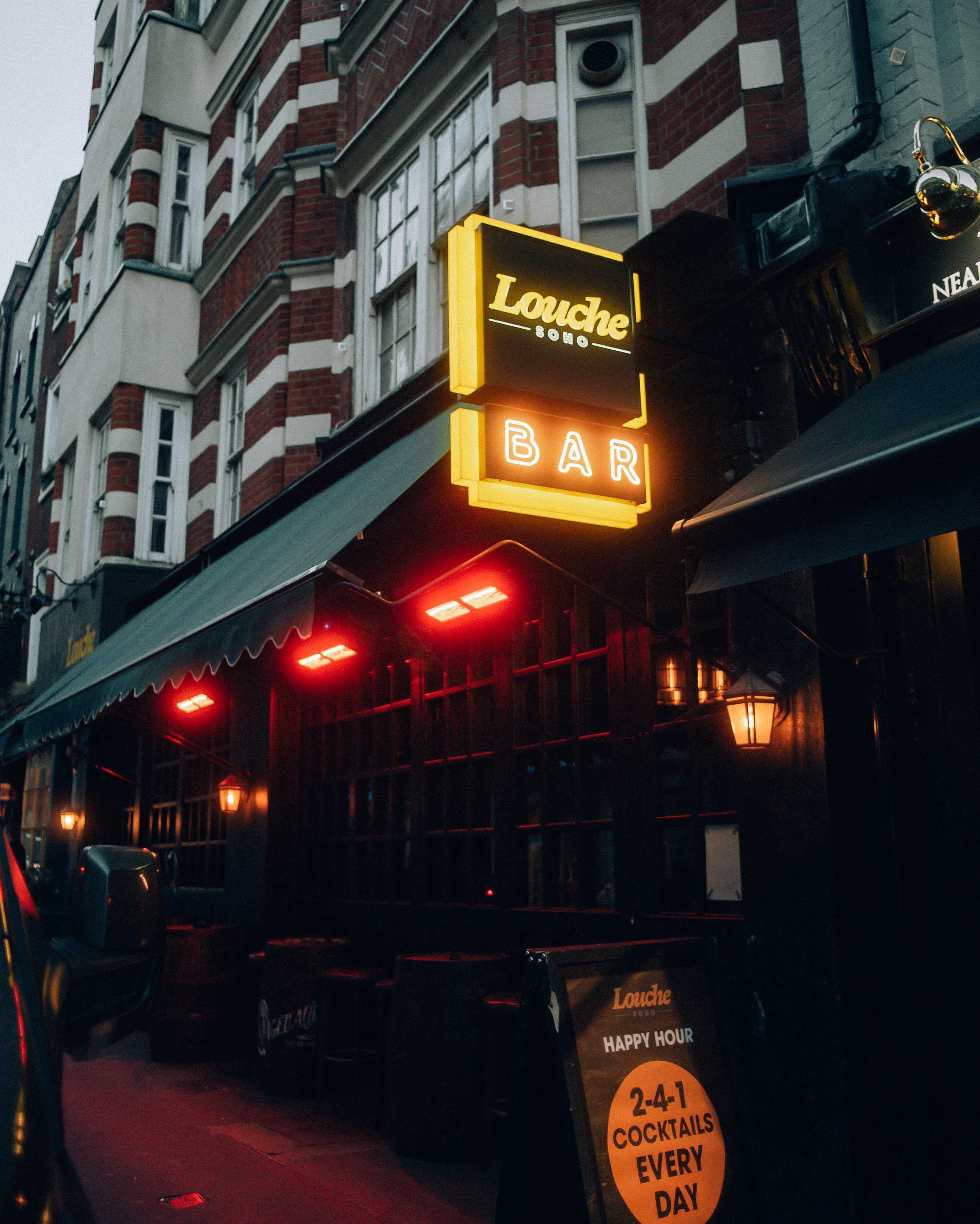 Louche soho bar