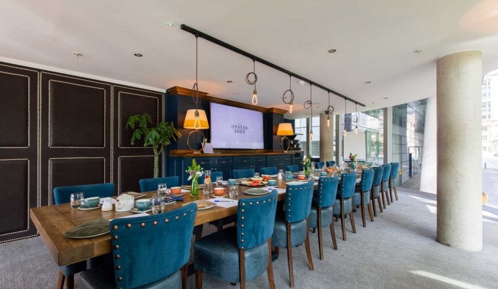 Oyster Shed The Captain's Table London Bridge Christmas Dinner