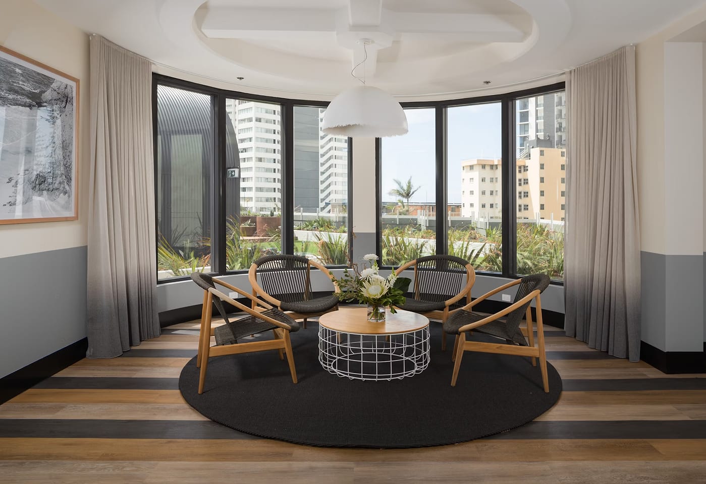 QT Gold Coast | View of Alternate Seating and Window | Venue Hire Gold Coast | 2