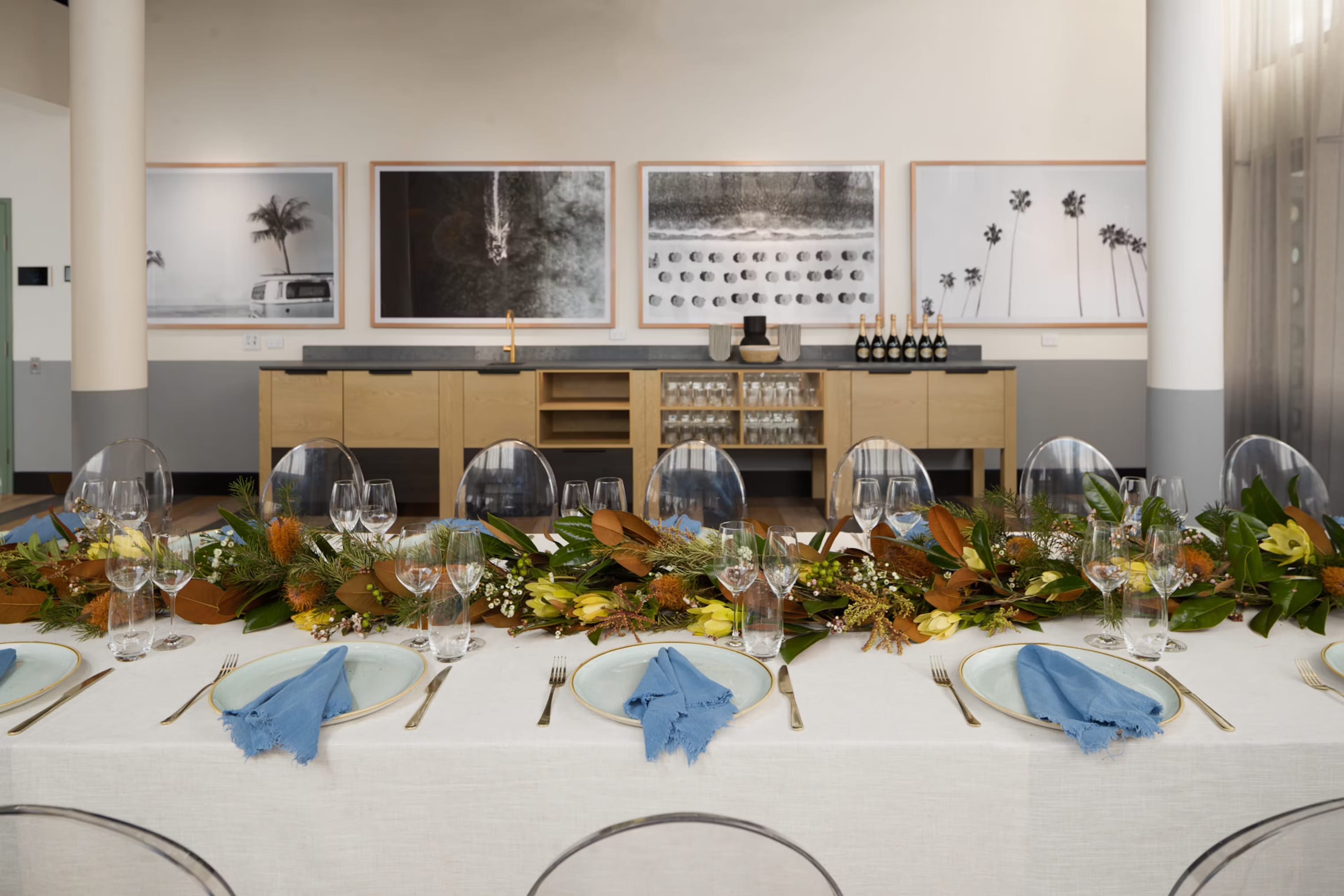 QT Gold Coast | Close up View of Decorated Tables in Malibu Room | Venue Hire Gold Coast | 3