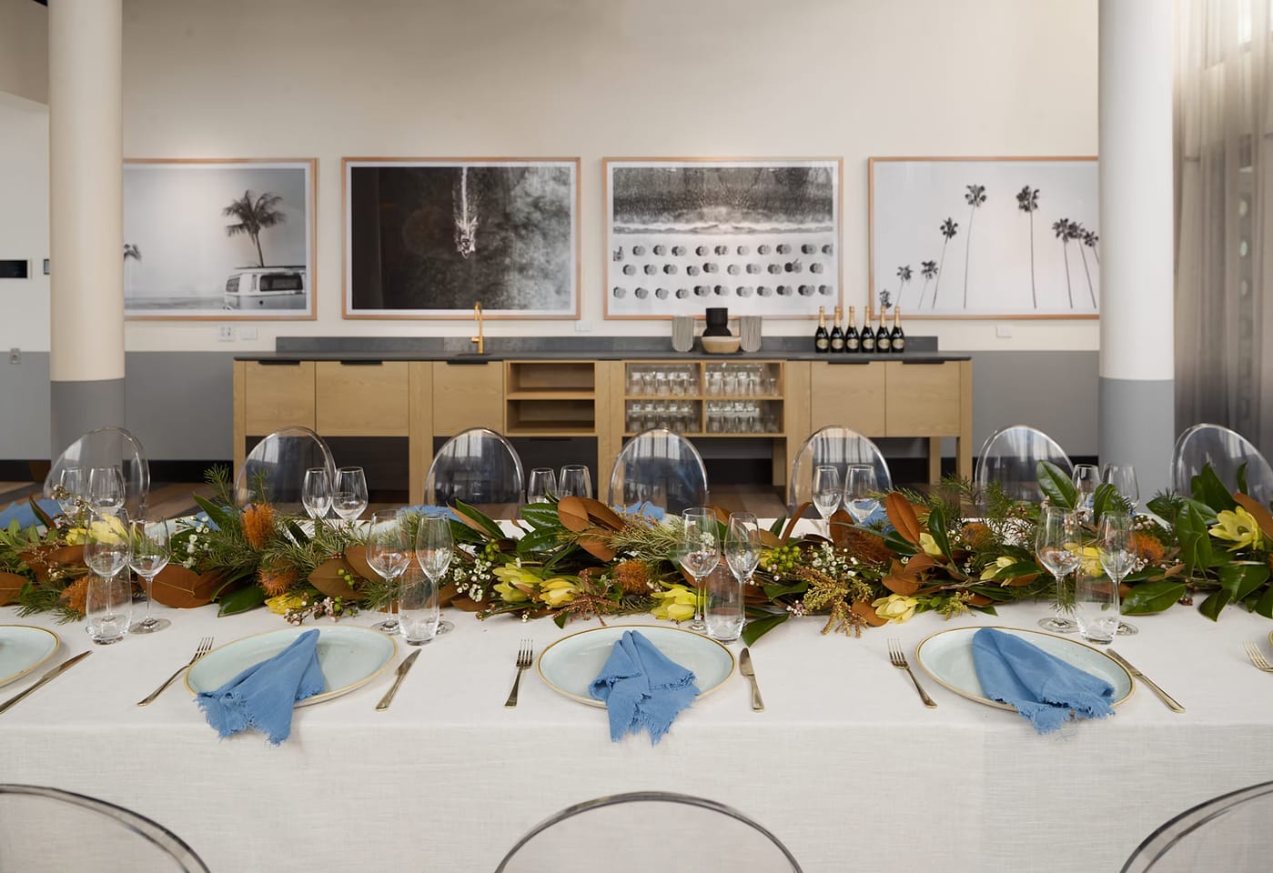 QT Gold Coast | Close up View of Decorated Tables in Malibu Room | Venue Hire Gold Coast | 3