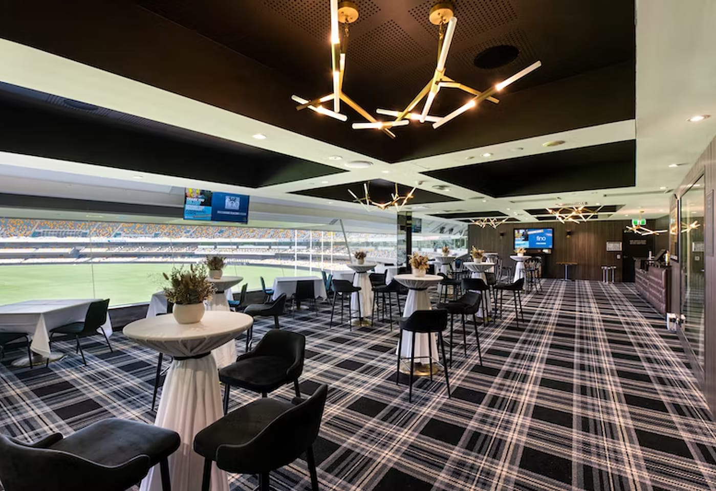 Queensland Cricketers' Club | View of Platinum Room Seating | Venue Hire Brisbane | 1