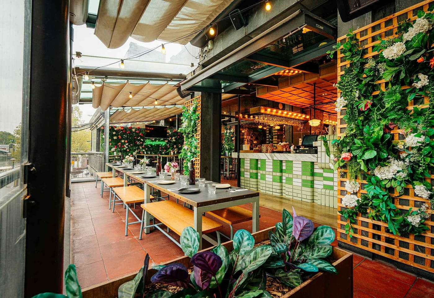 Garden & River Terrace, Hophaus1