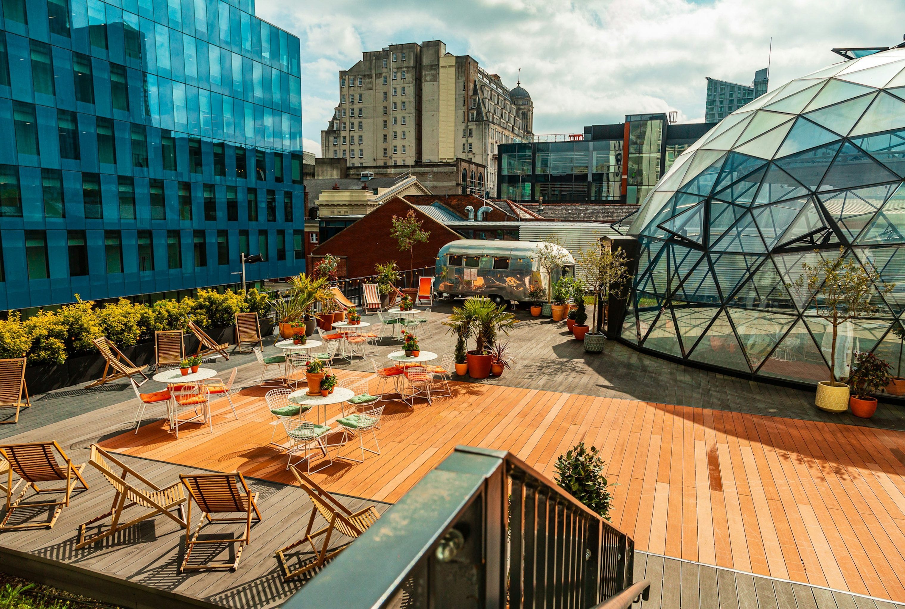 Rooftop Deck and Dome manchester bar hire