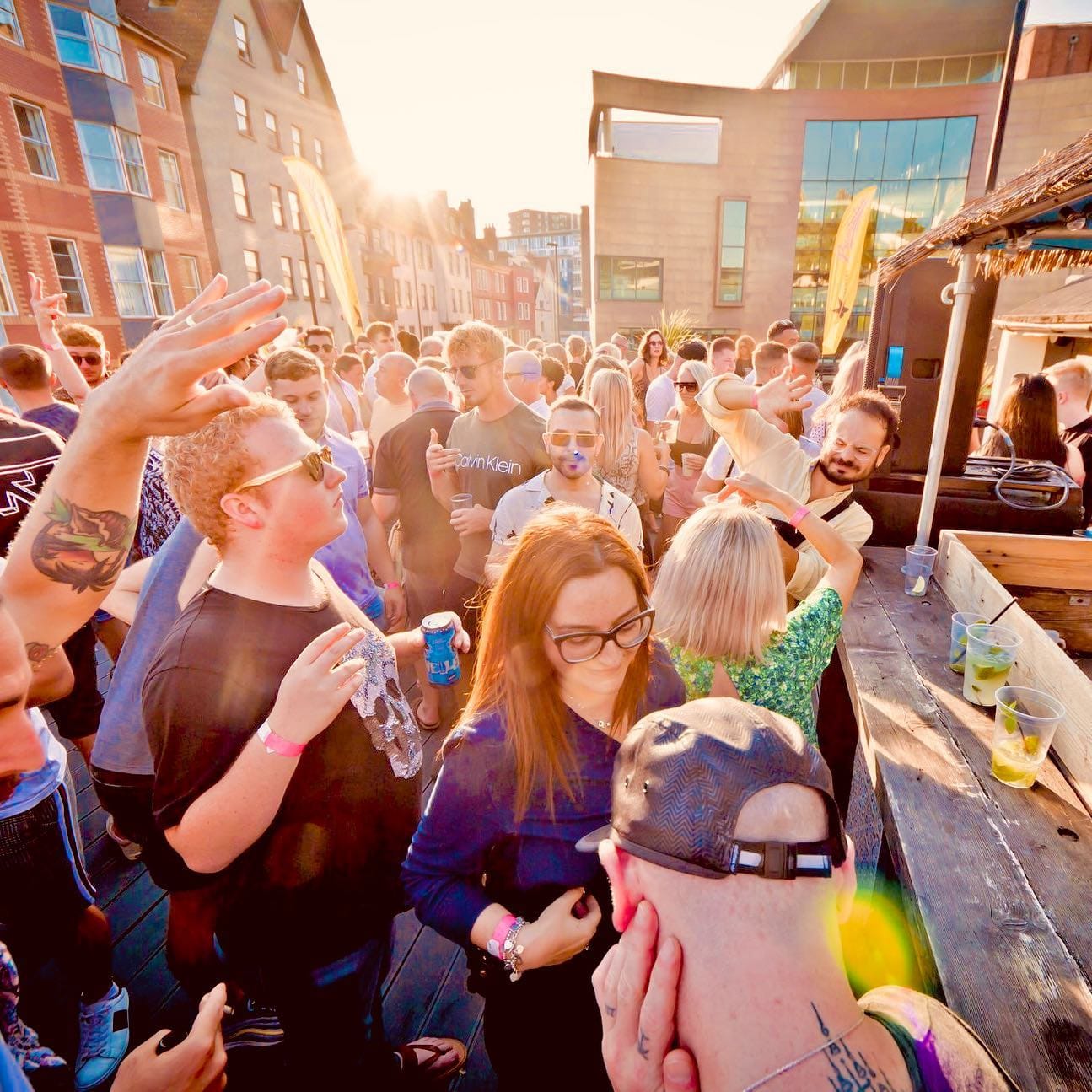 Dancing at a Bambalan rooftop party