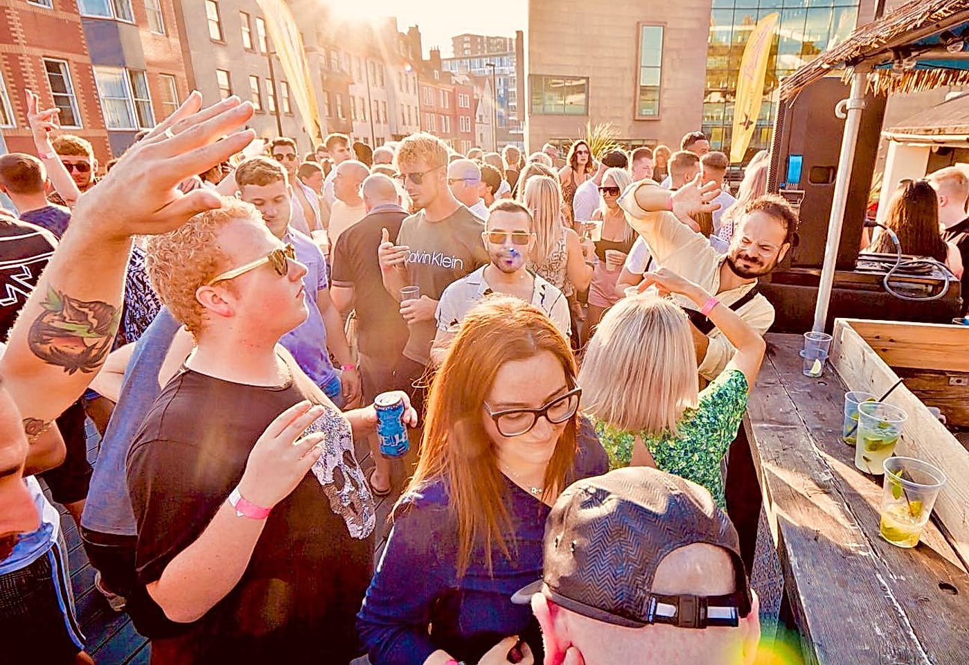 Dancing at a Bambalan rooftop party