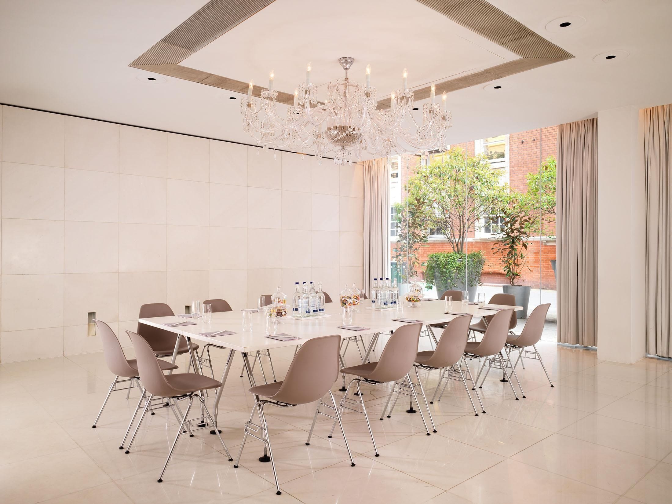 A calm London hotel meeting room in a bustling area: St Martins Lane1