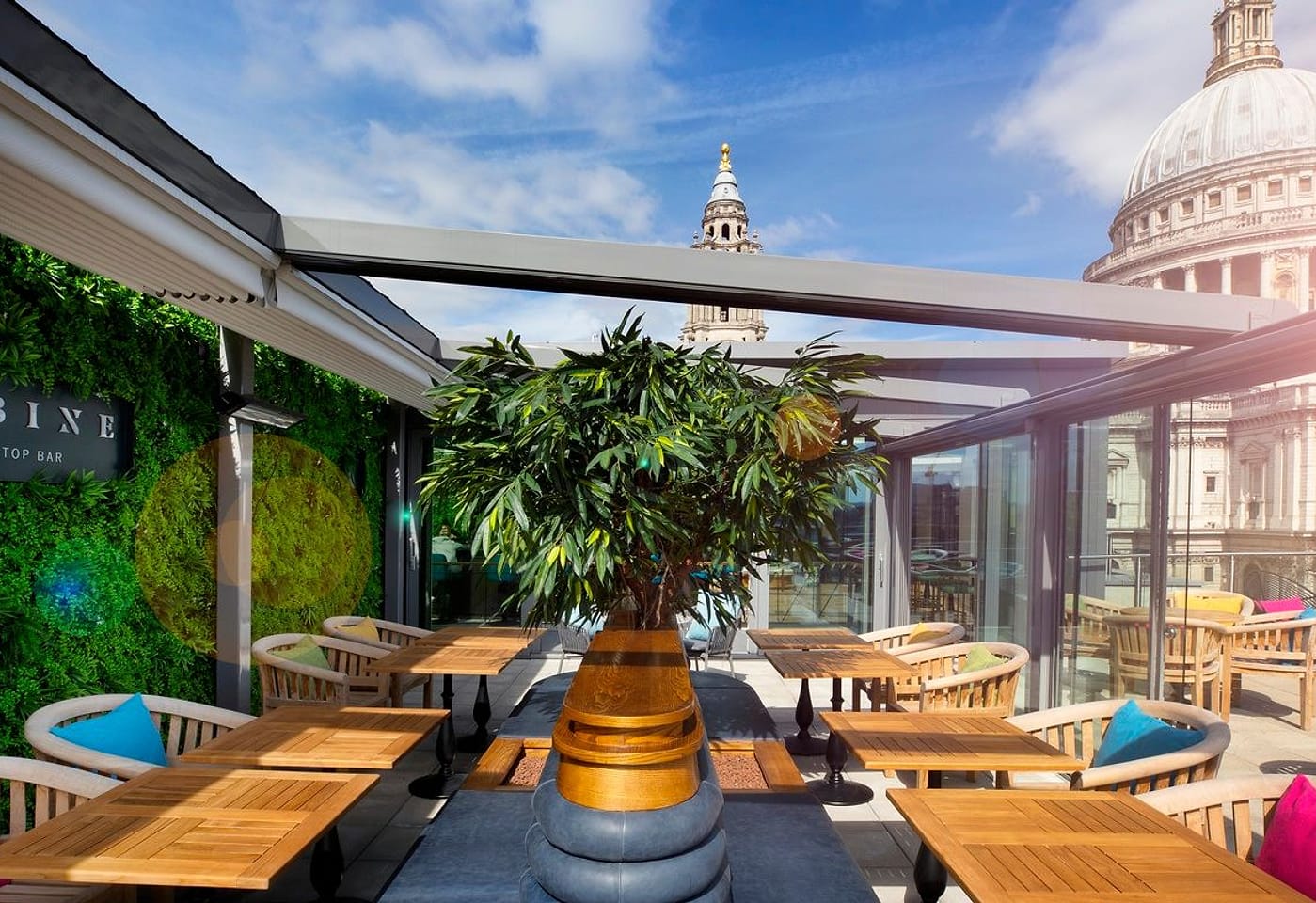 This St Pauls bar is on a beautiful rooftop overlooking the famous cathedral