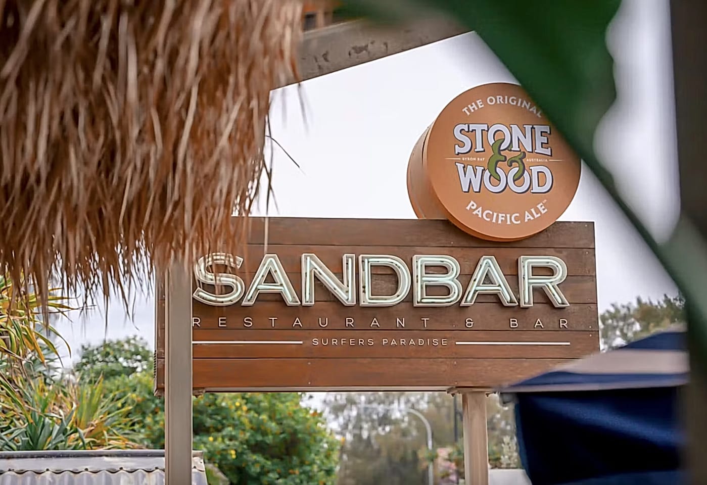 Sandbar Surfers Paradise | View of Entrance Sign | Venue Hire Gold Coast | 2