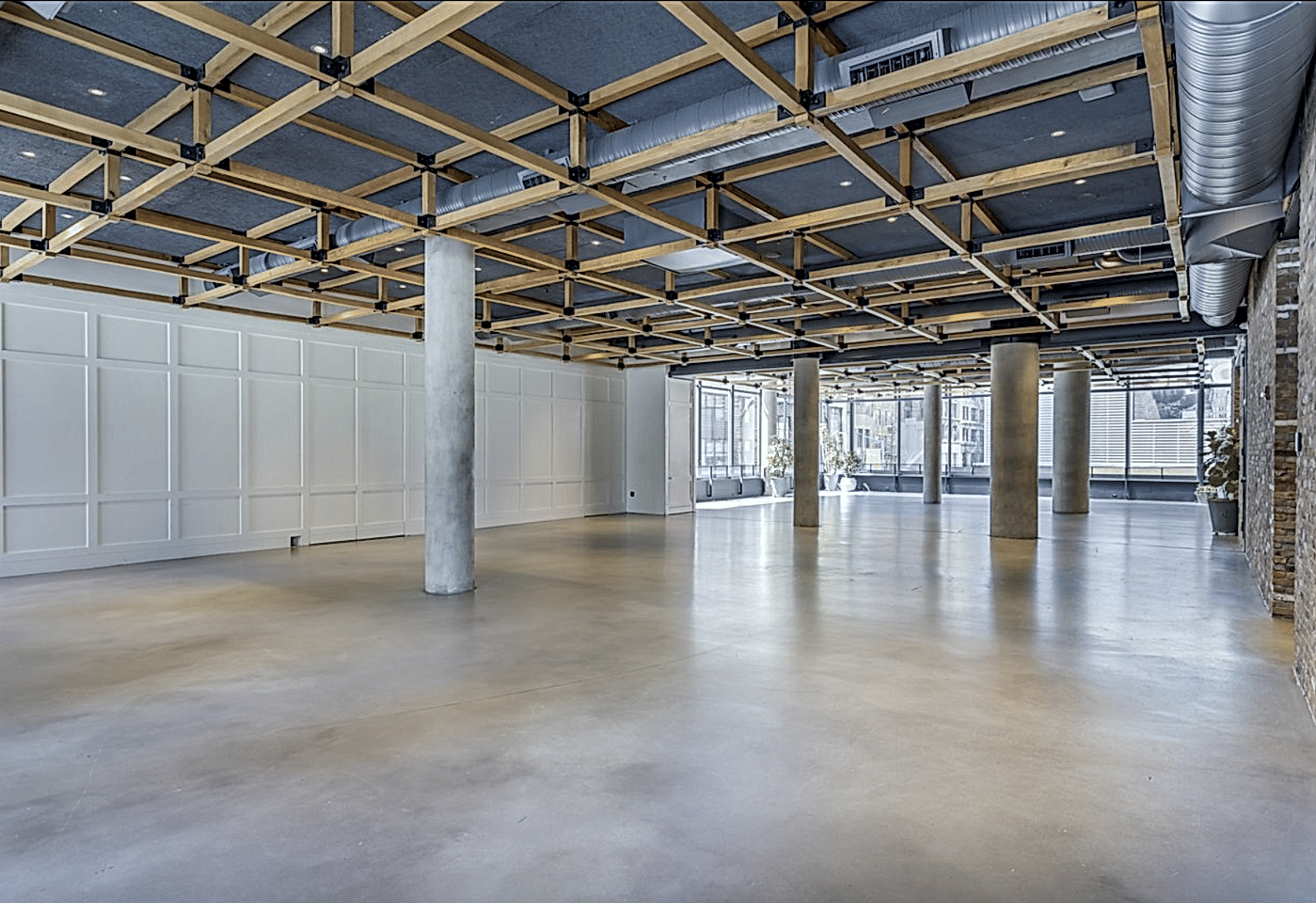 An event space at SECOND, a bar/bat mitzvah venue in NYC.