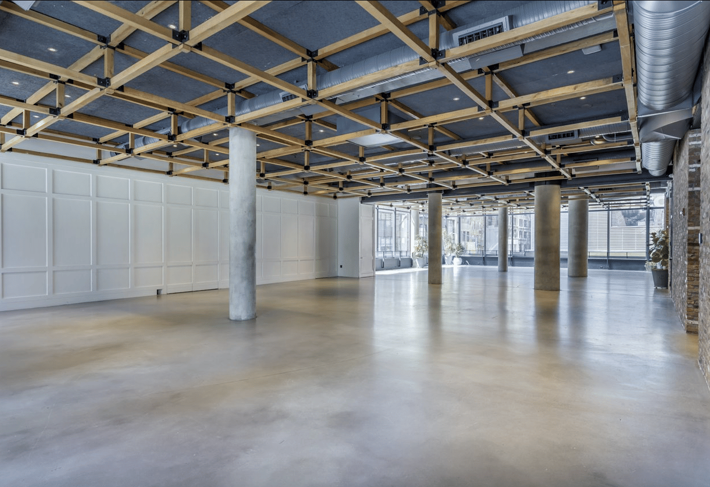An event space at SECOND, a bar/bat mitzvah venue in NYC.
