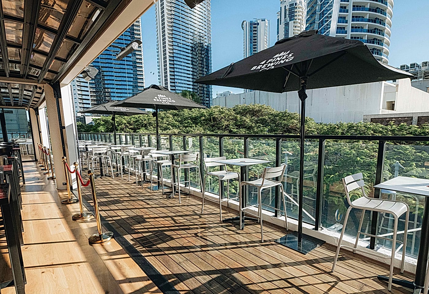 Sporting Globe Surfers Paradise | View of Deck and City Skyline | Venue Hire Gold Coast | 1