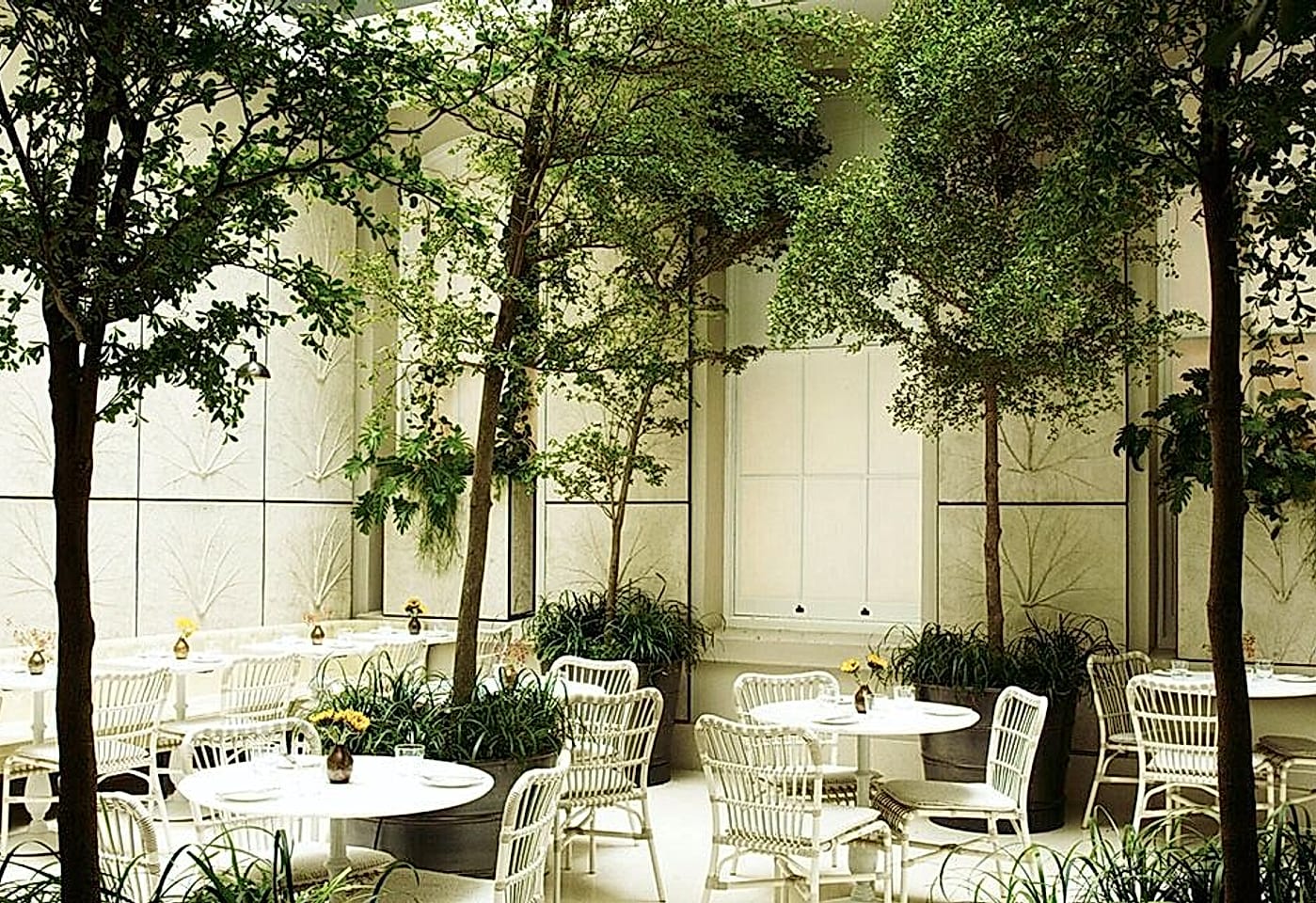 Dine in your own private space within Somerset House: Spring1
