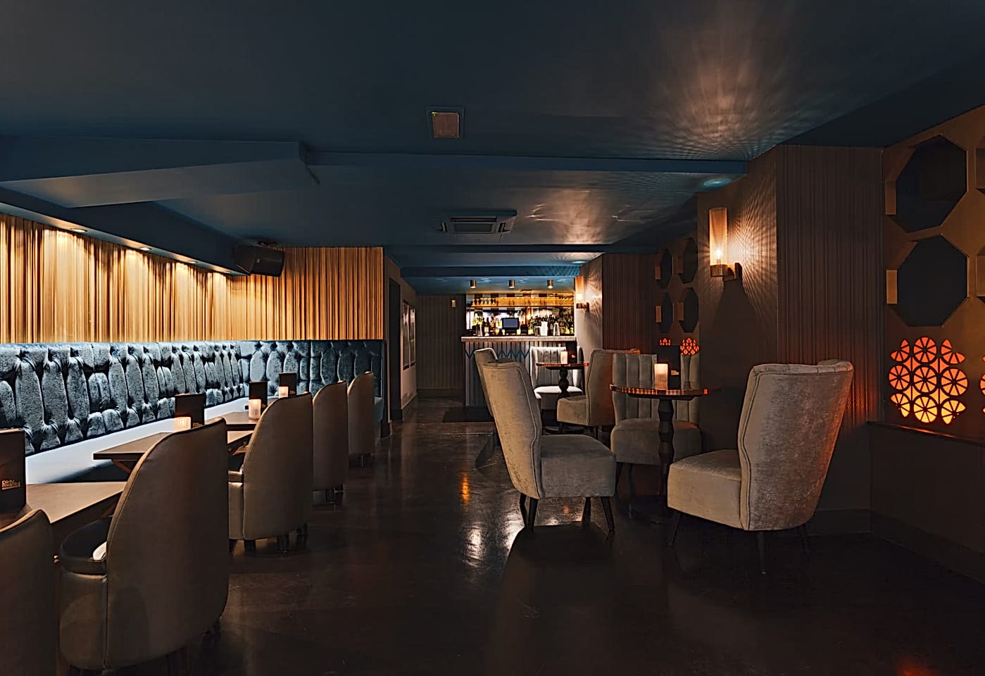 The bar at Dirty Martini St Pauls