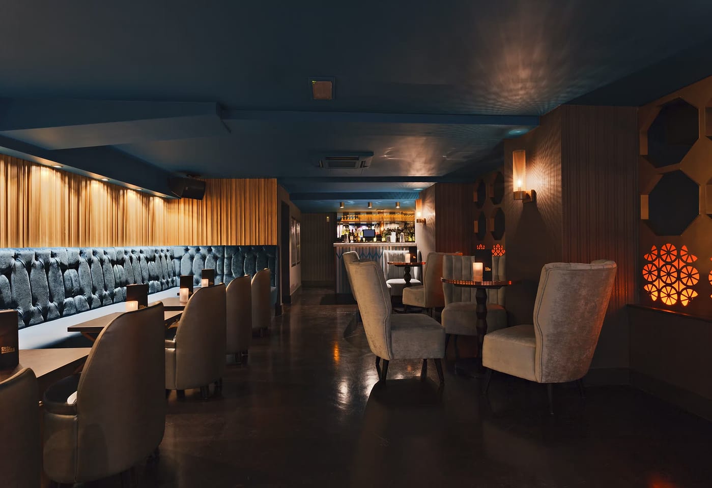 The bar at Dirty Martini St Pauls
