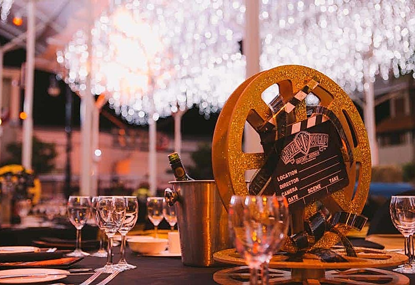 Warner Bros. Movie World | close Up of Table Decor | Venue Hire Gold Coast | 3